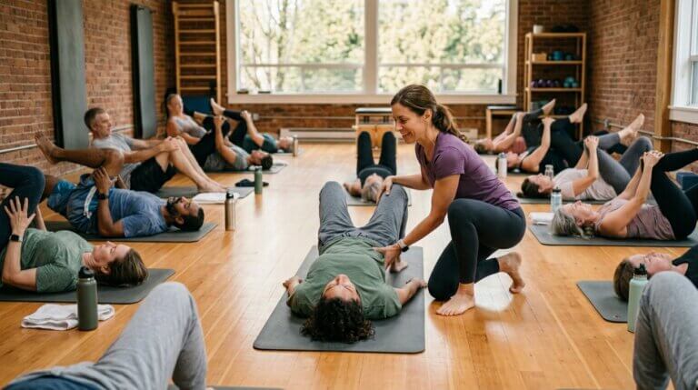 KI generiertes Pilates Bild