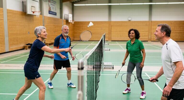 Badminton Bild mit KI generiert